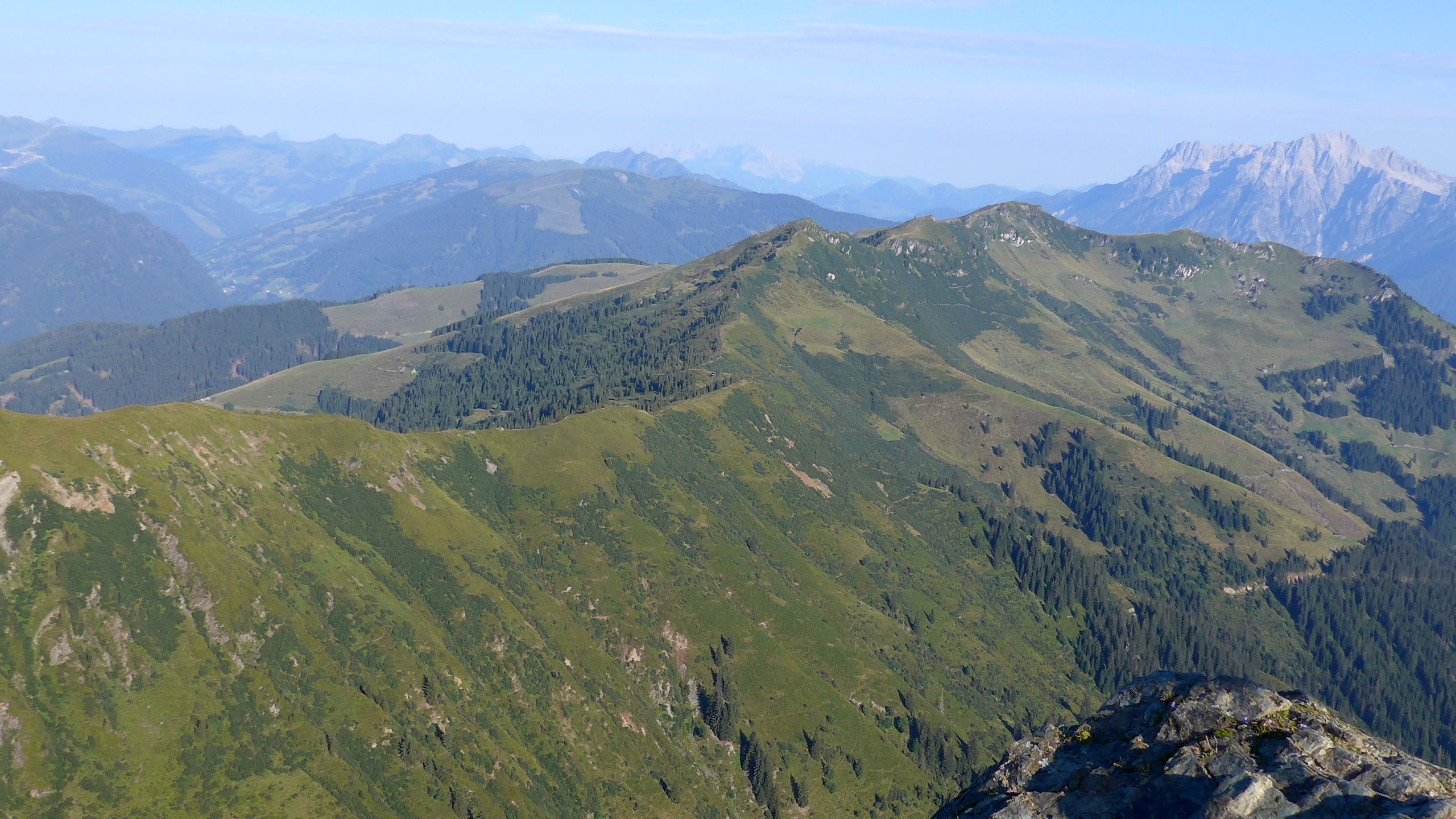 Blick zurück auf gestrigen Weg